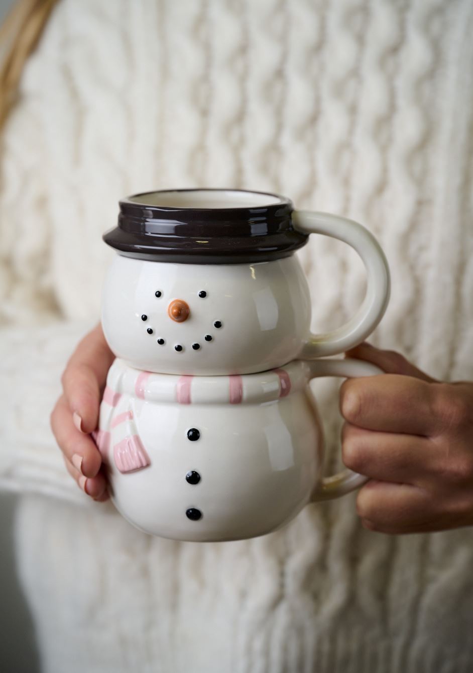 Kopp 2 i 1 vit - 400 ml vit - 1