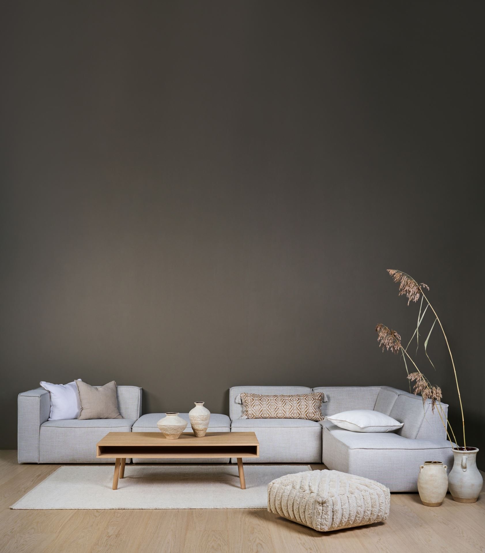 Modulsoffa 1,5 sits utan armstöd natur - 10