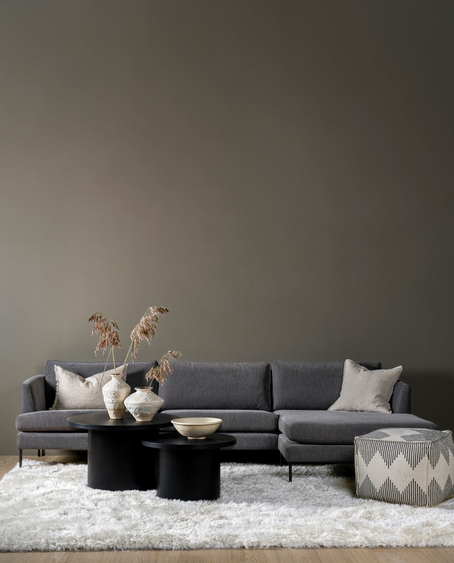 Soffa schäslong höger grå - 6