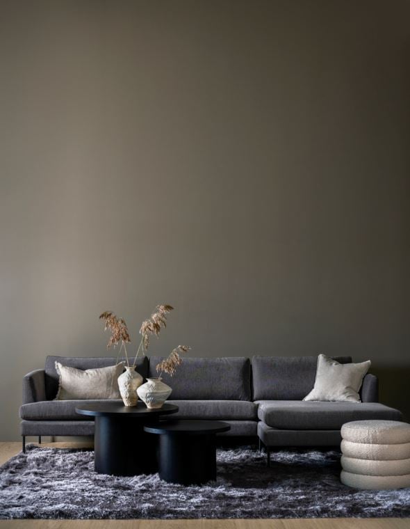 Soffa schäslong höger grå - 9