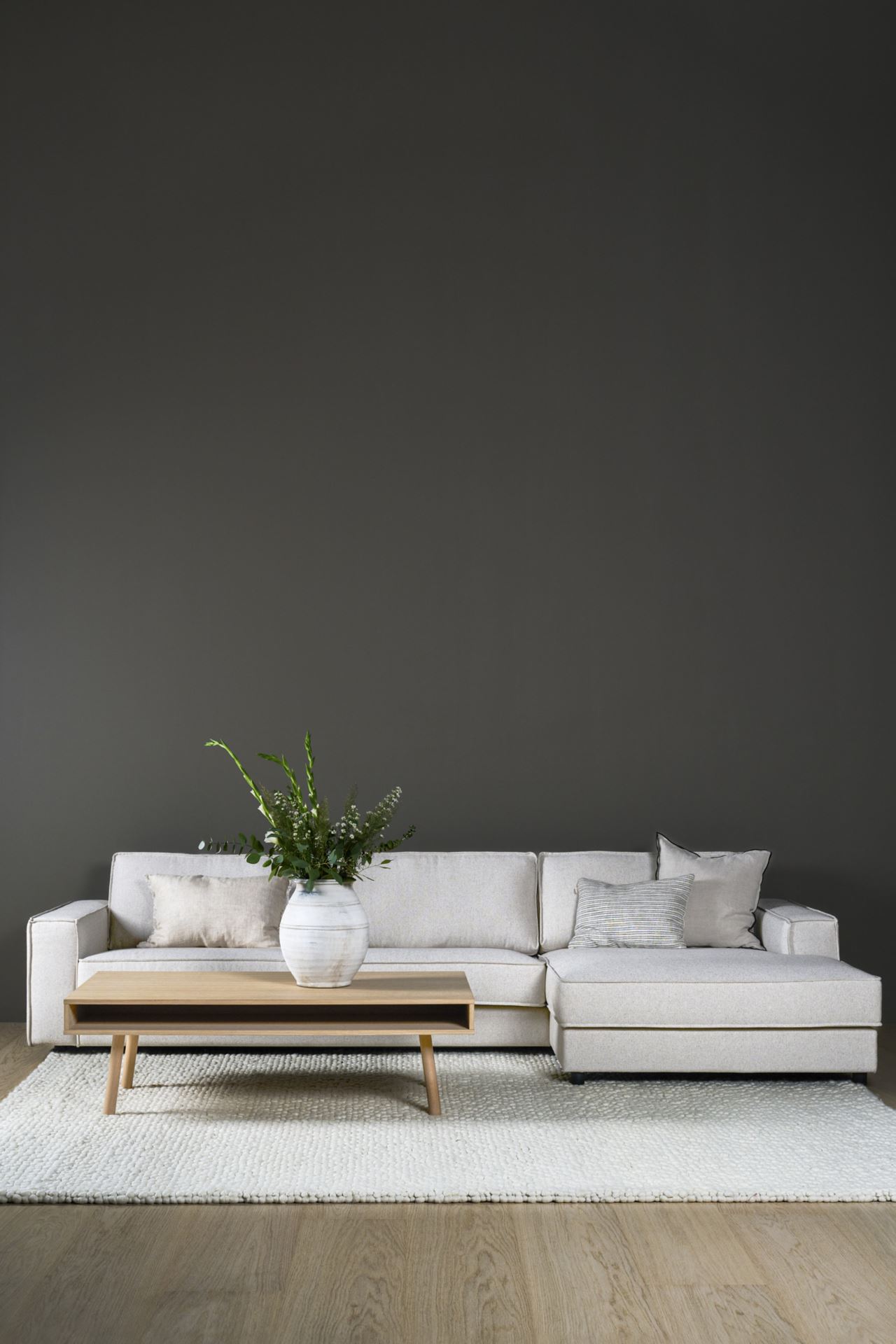 3-sitssoffa med schäslong höger natur - 5