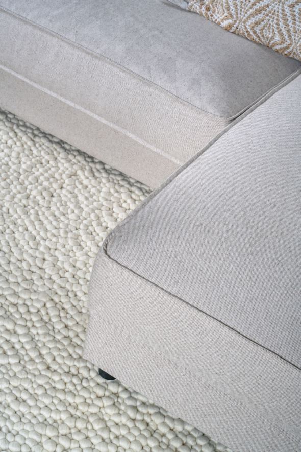 Soffa schäslong höger natur - 8