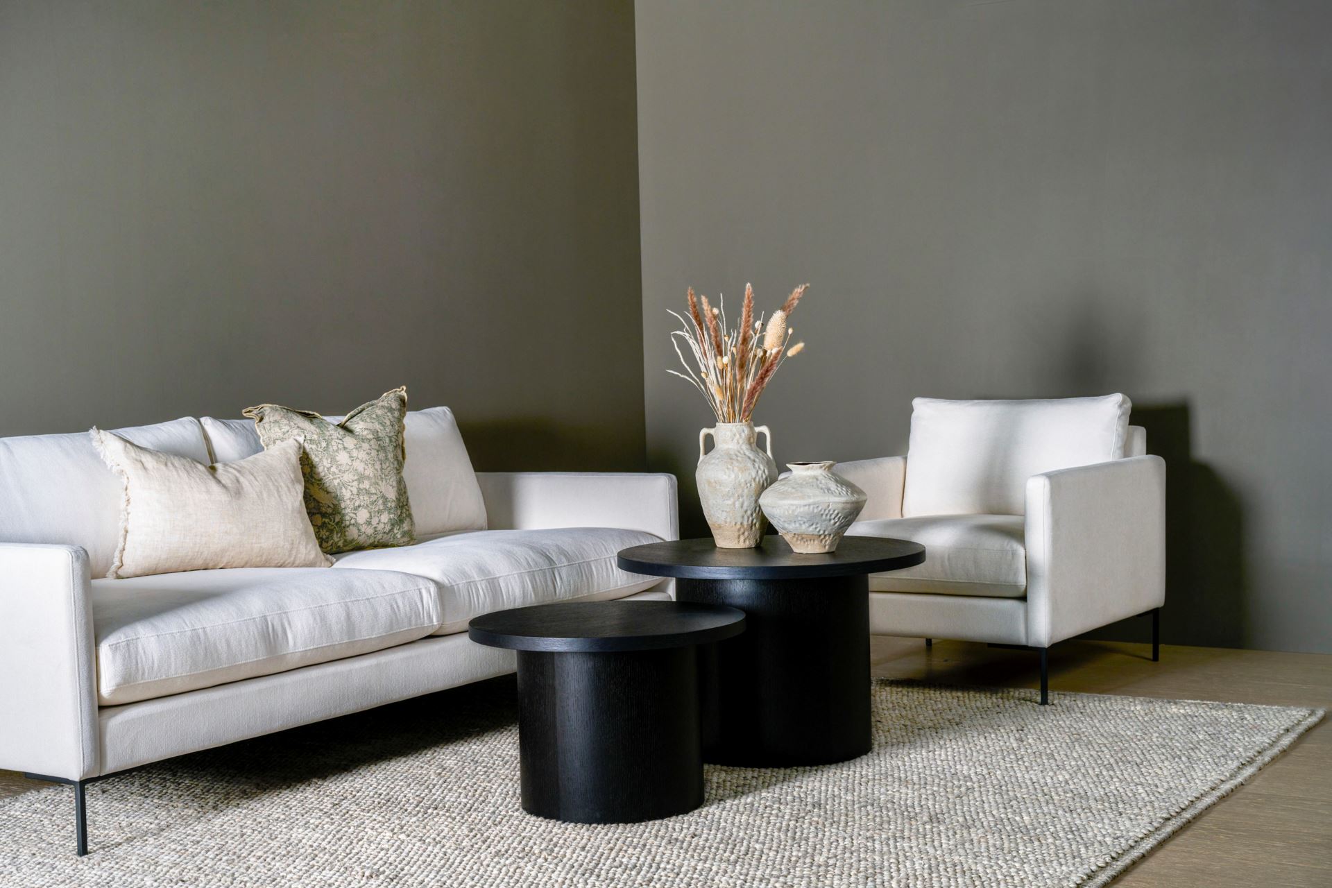 3-sits soffa vit - 8