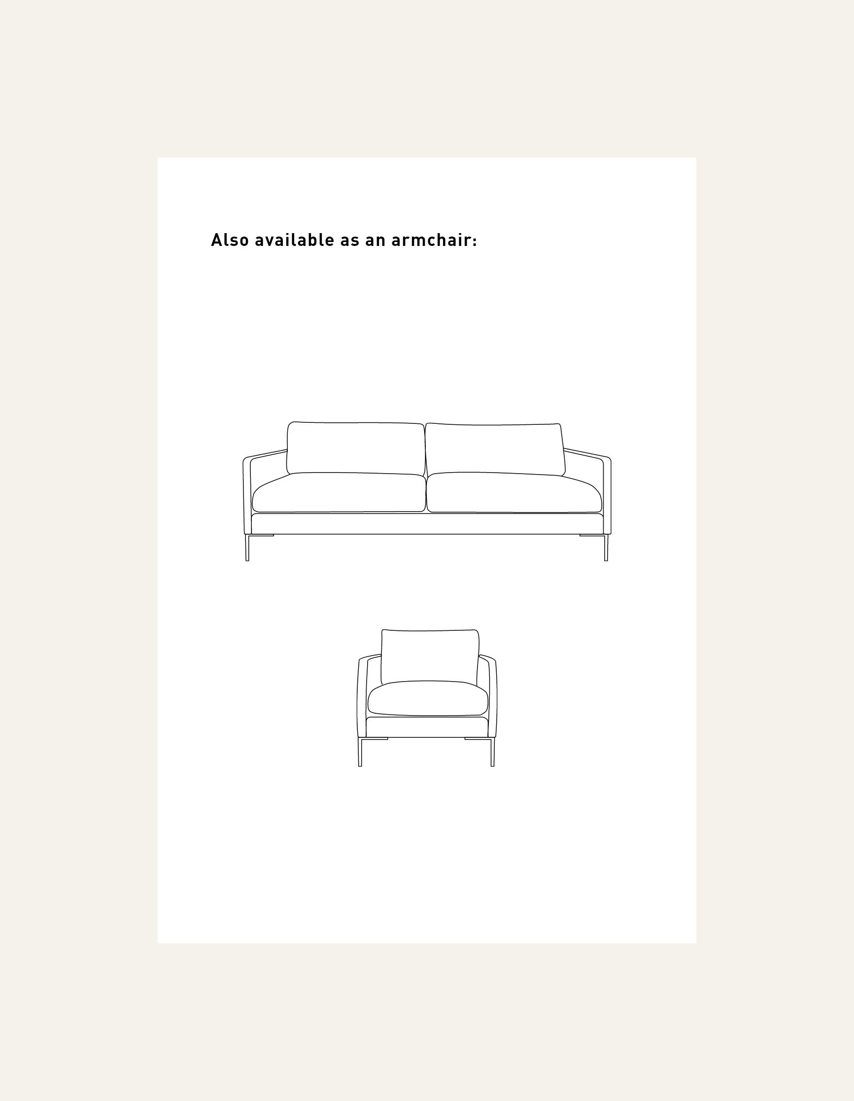 3-sits soffa vit - 12