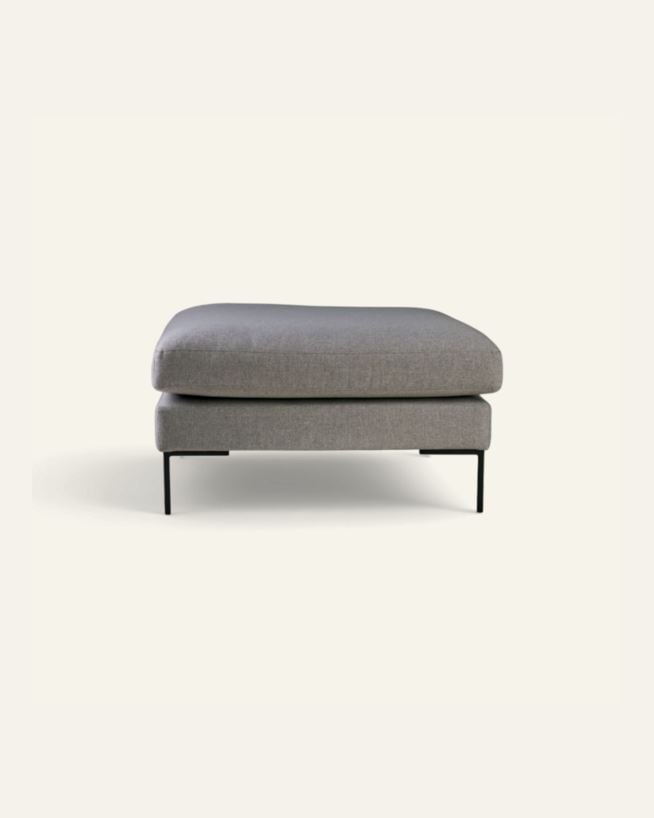 Puff ljusgrå - 90x90x50 cm ljusgrå - 1