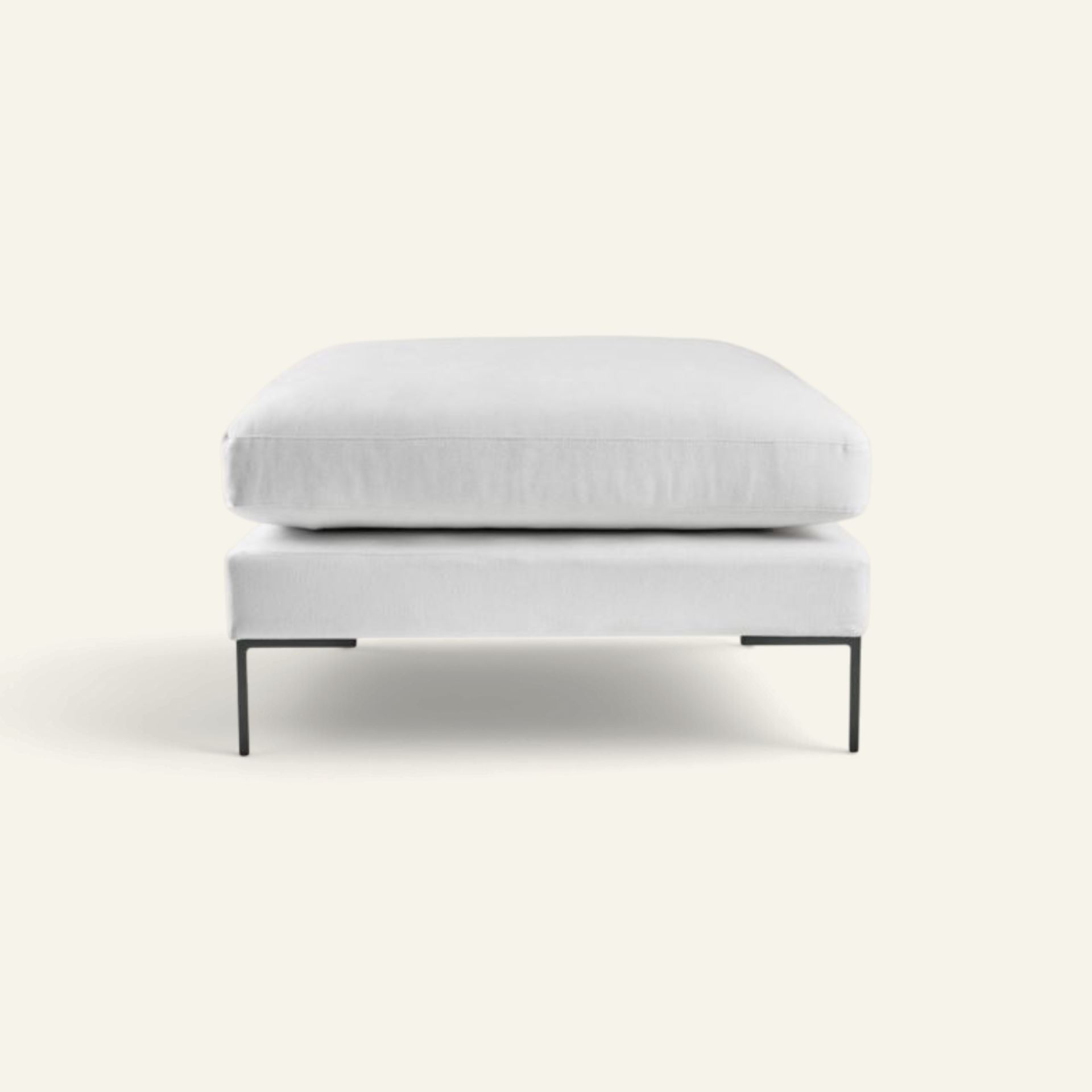 Puff vit - 90x90x50 cm vit - 1