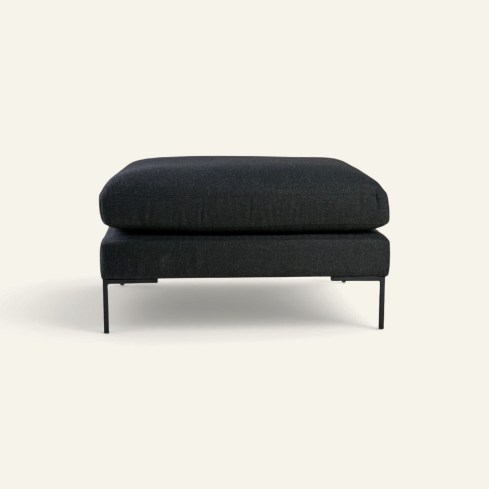 Puff svart - 90x90x50 cm svart - 1