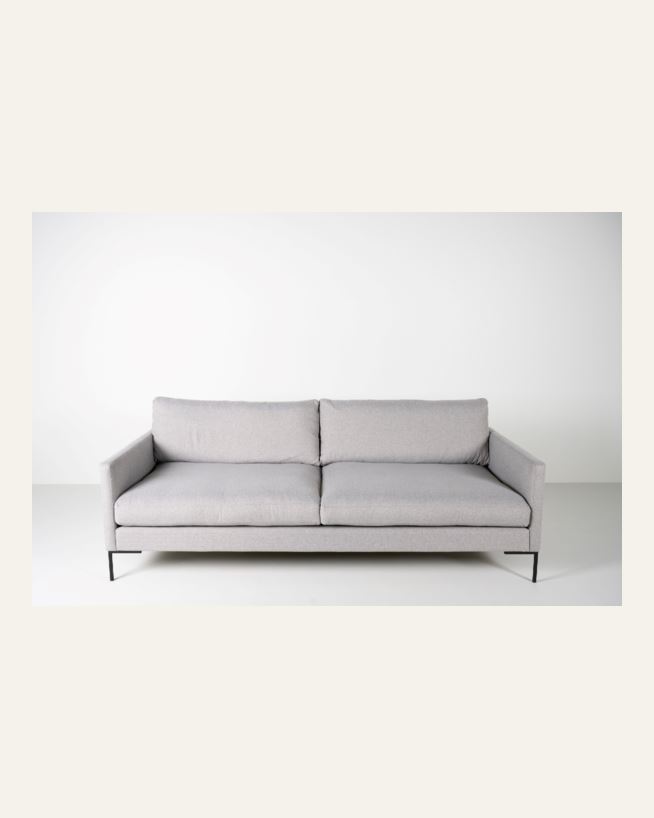3-sits soffa ljusgrå - 227x100x83 cm ljusgrå - 1