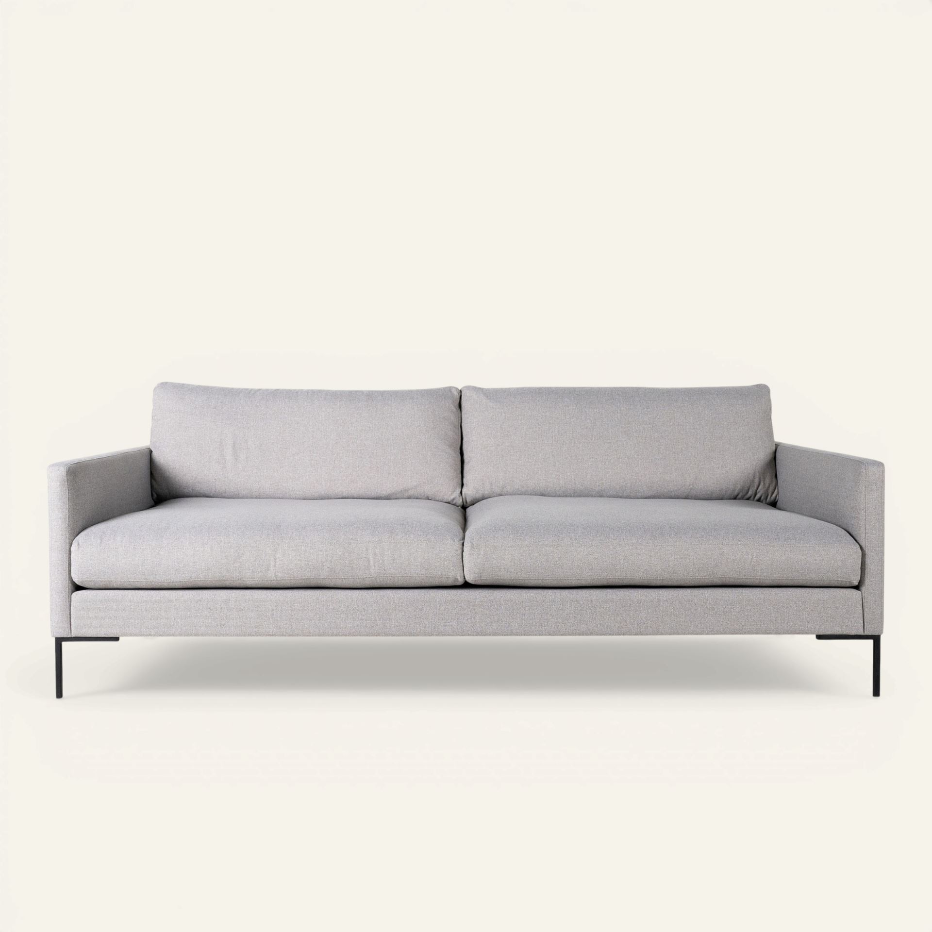 3-sits soffa ljusgrå - 227x100x83 cm ljusgrå - 1