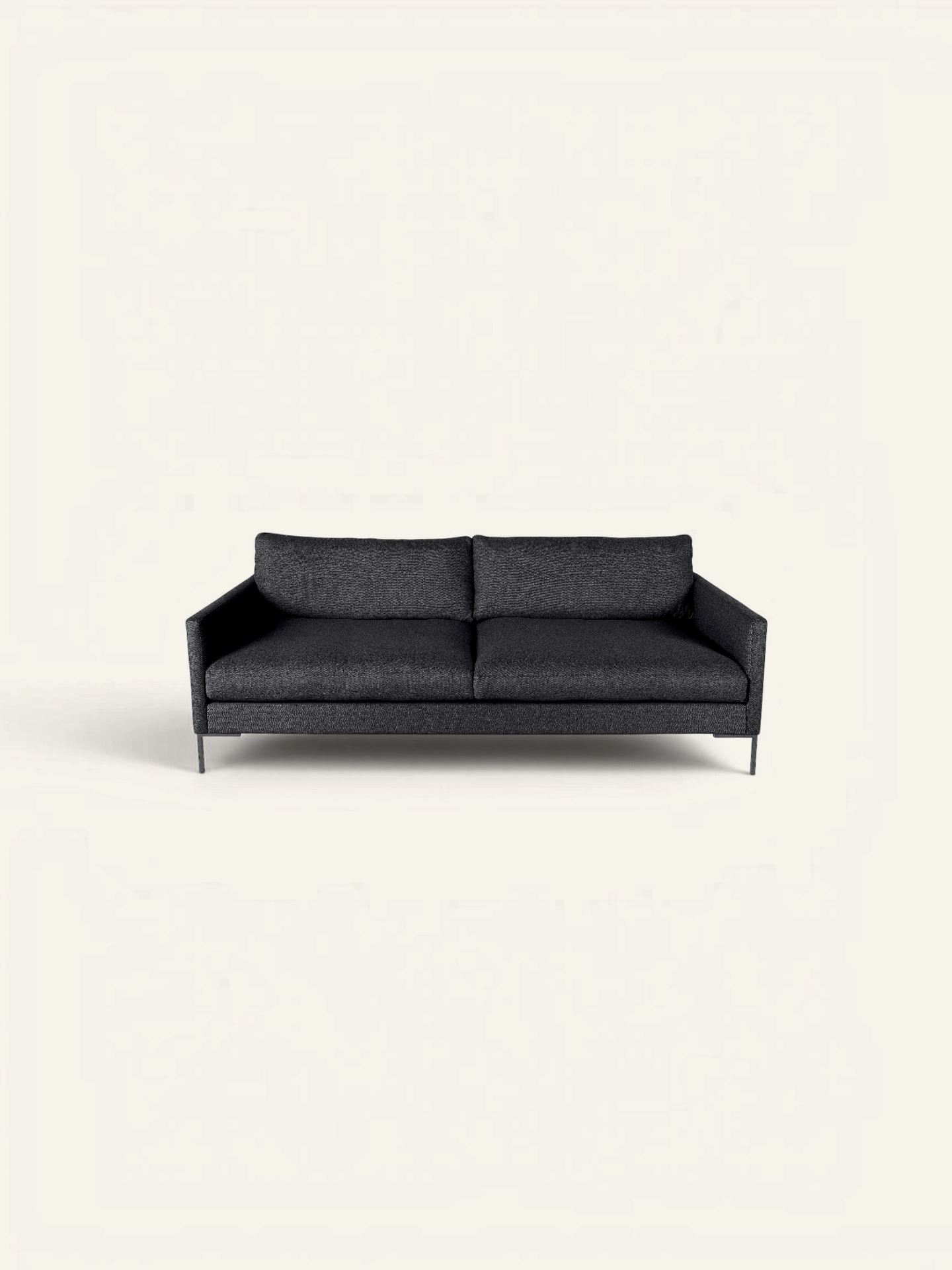3-sits soffa svart - 227x100x83 cm svart - 1