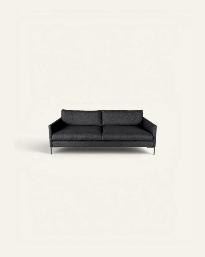 3-sits soffa svart - 227x100x83 cm svart - 1