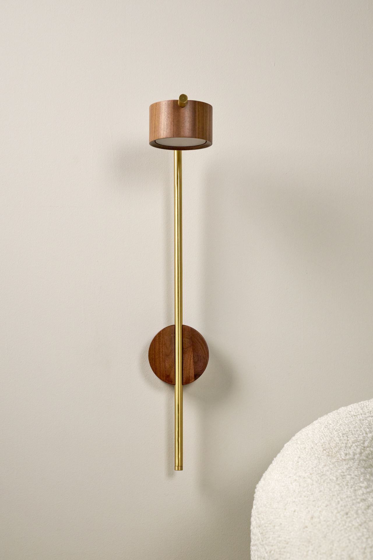 Vägglampa brun - 20x55 cm brun - 1