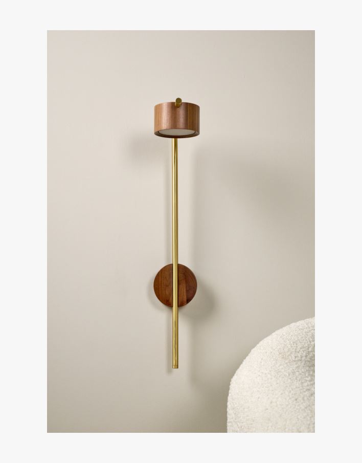 Vägglampa brun - 20x55 cm brun - 1