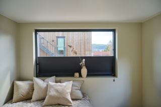 Made to measure premium upp&ned dubbel plisségardin med snöre 25mm multi