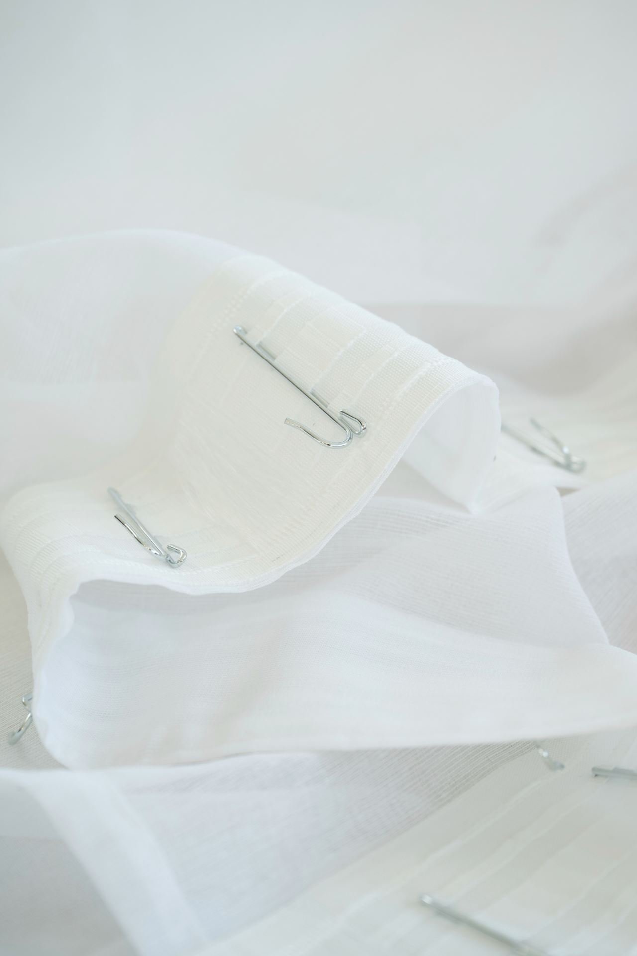 Gardinkrokar, höga stål - 14