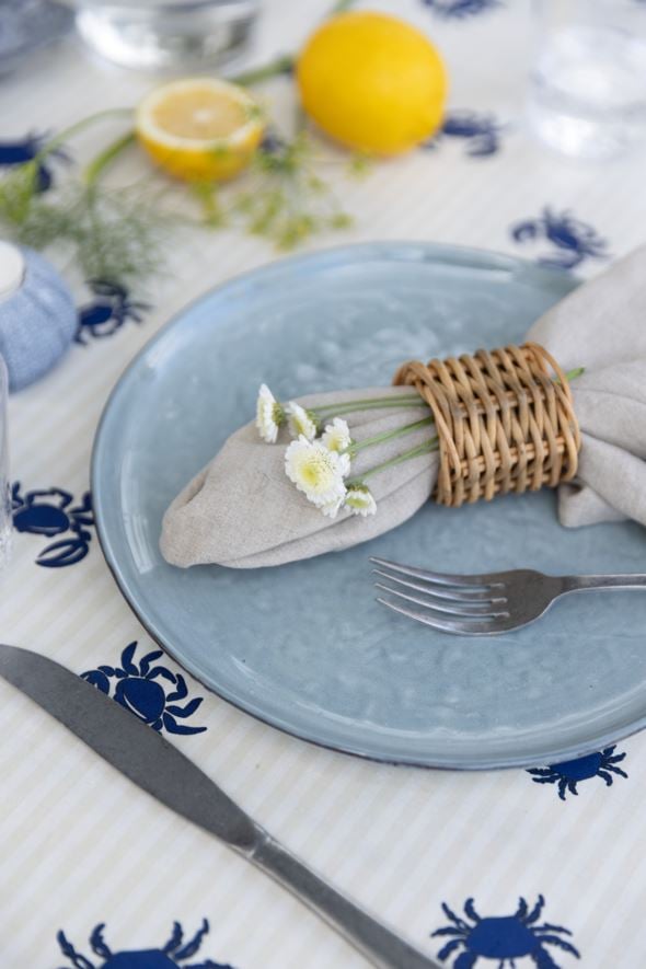 Middagstallrik blå - 3