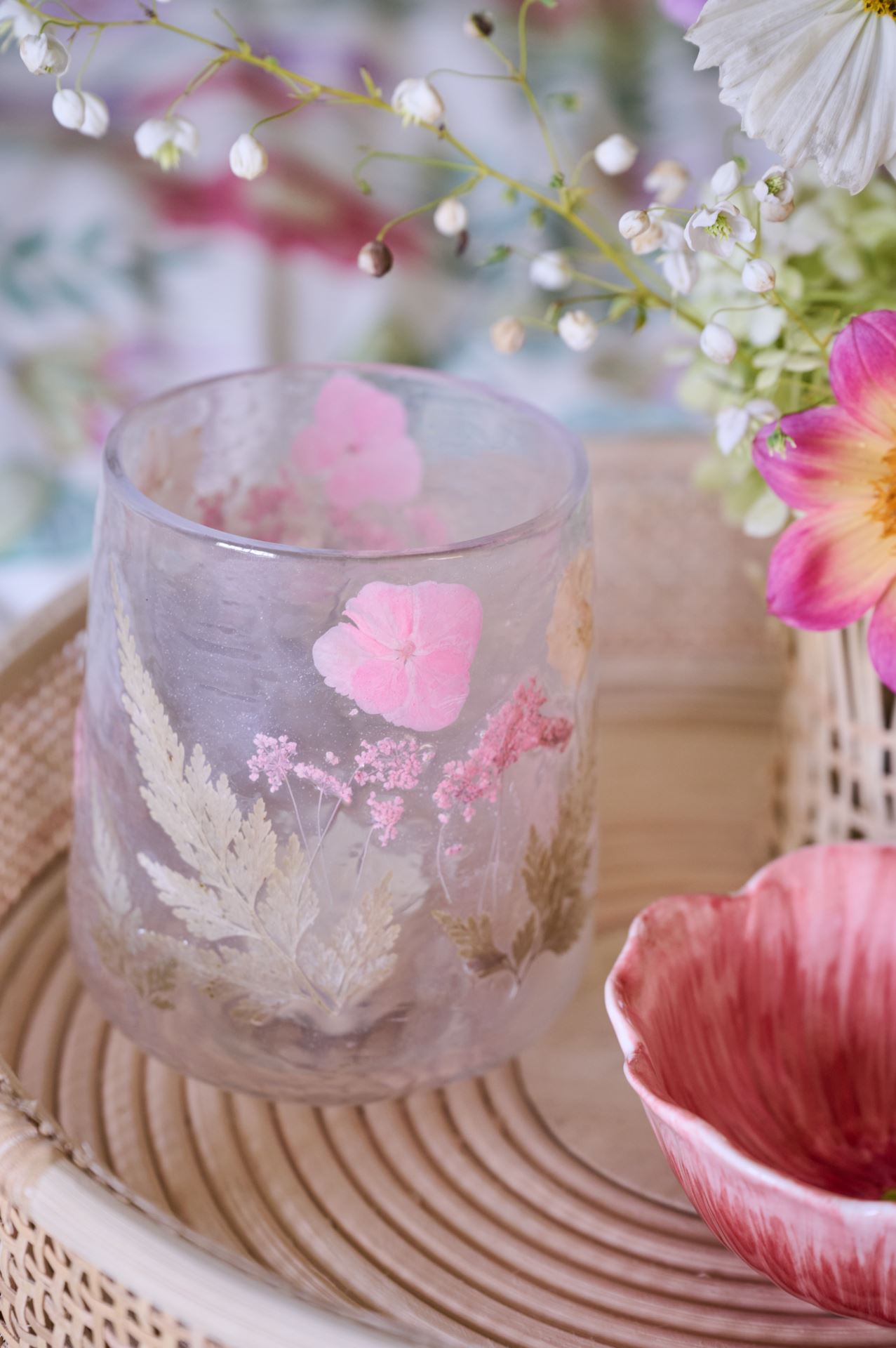 Värmeljushållare multi/rosa - 4