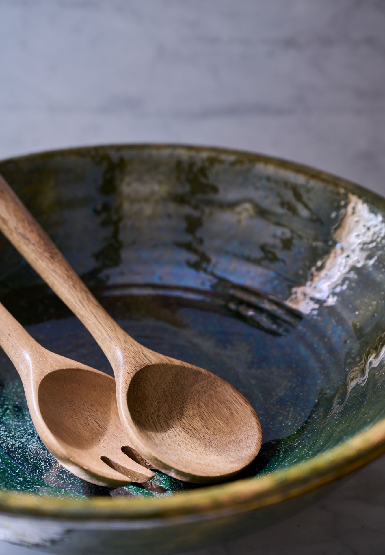 Salladsbestick brun - 7