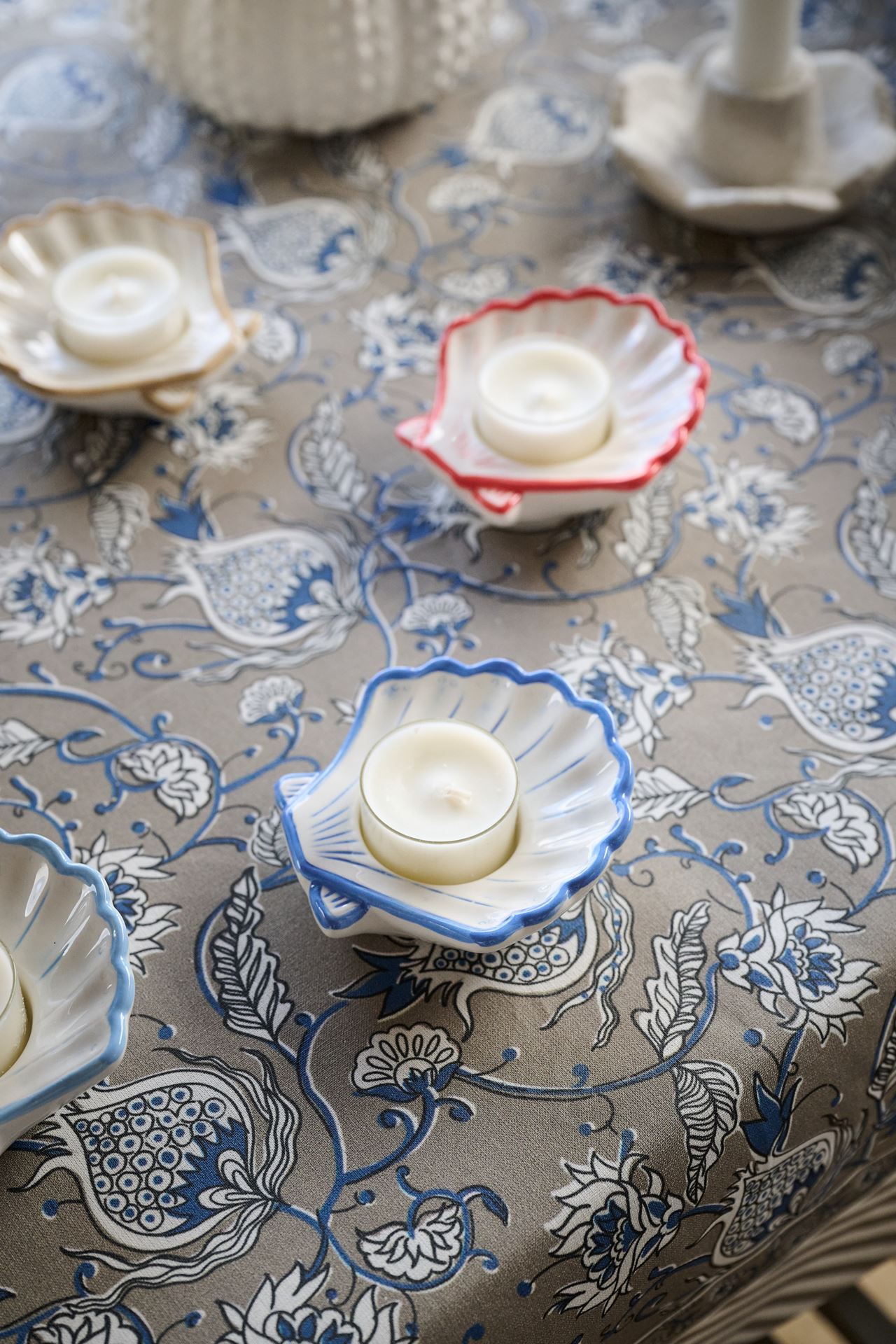 Värmeljushållare ljusblå - 2