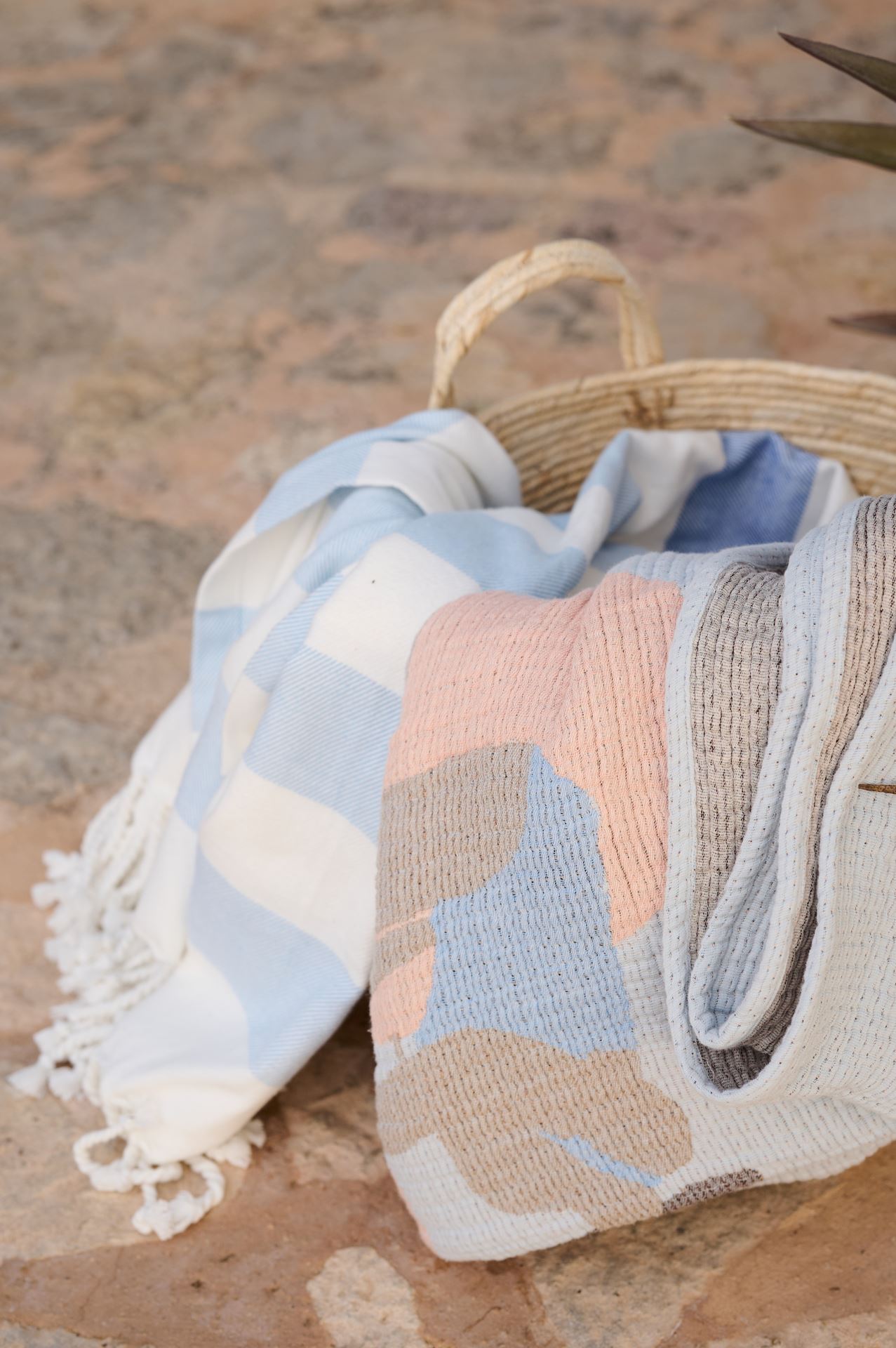 Pläd multi/blå - 4