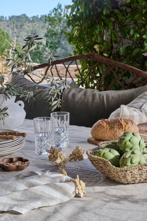 2-pack servettringar natur - 6