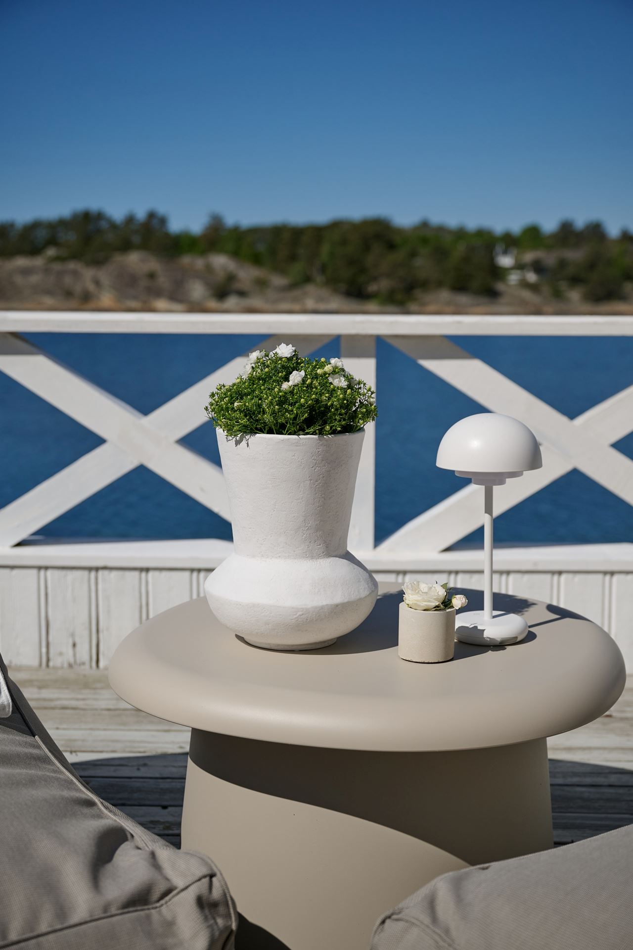 Batteridriven lampa vit - 2