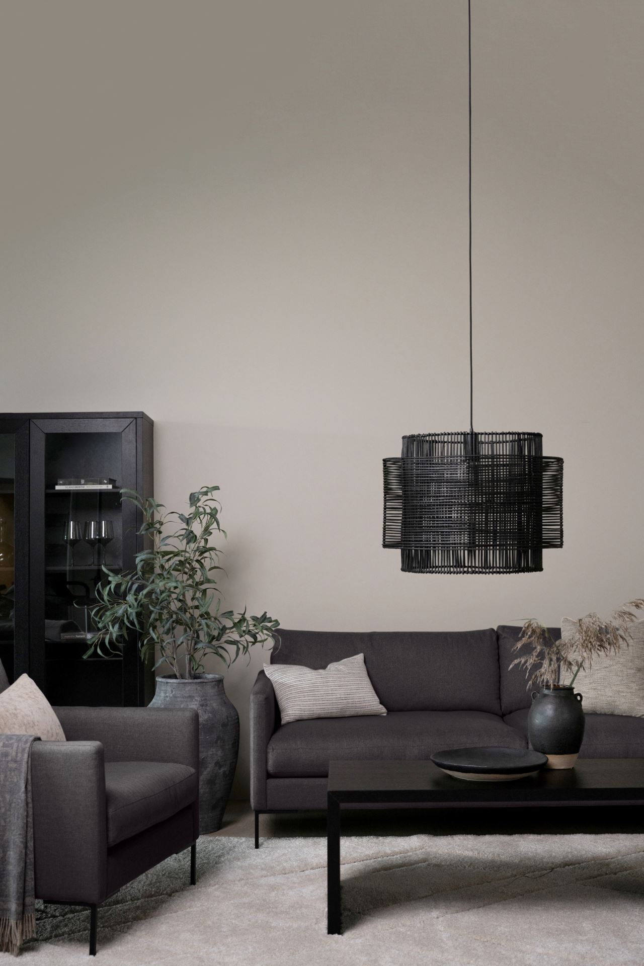 3-sits soffa svart - 3