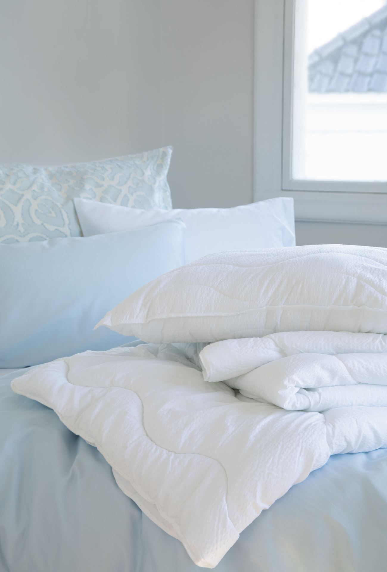 Svalt fibertäcke + kudde vit - 3