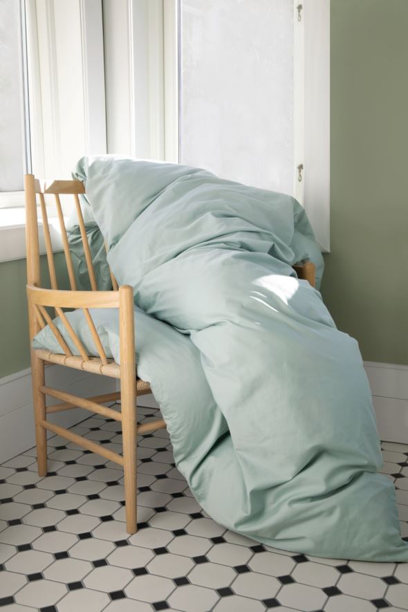 Påslakanset i satin lindblomsgrön - 4