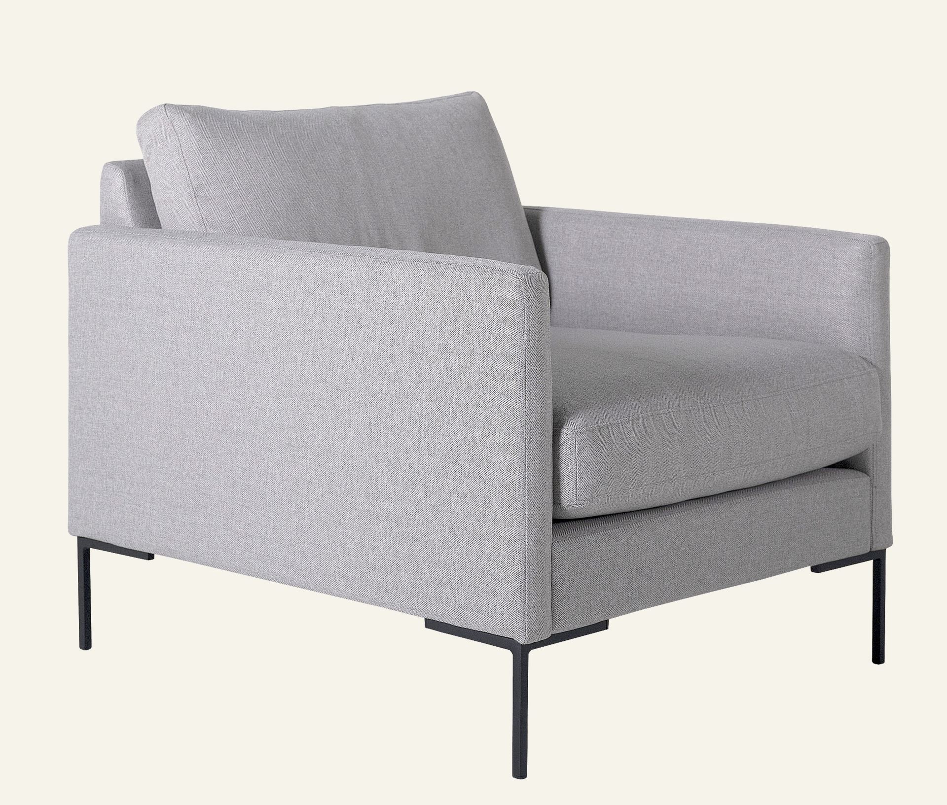 Fåtölj ljusgrå - 6