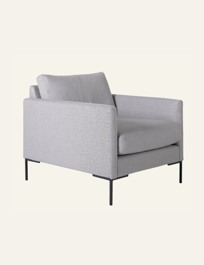 Fåtölj ljusgrå - 6