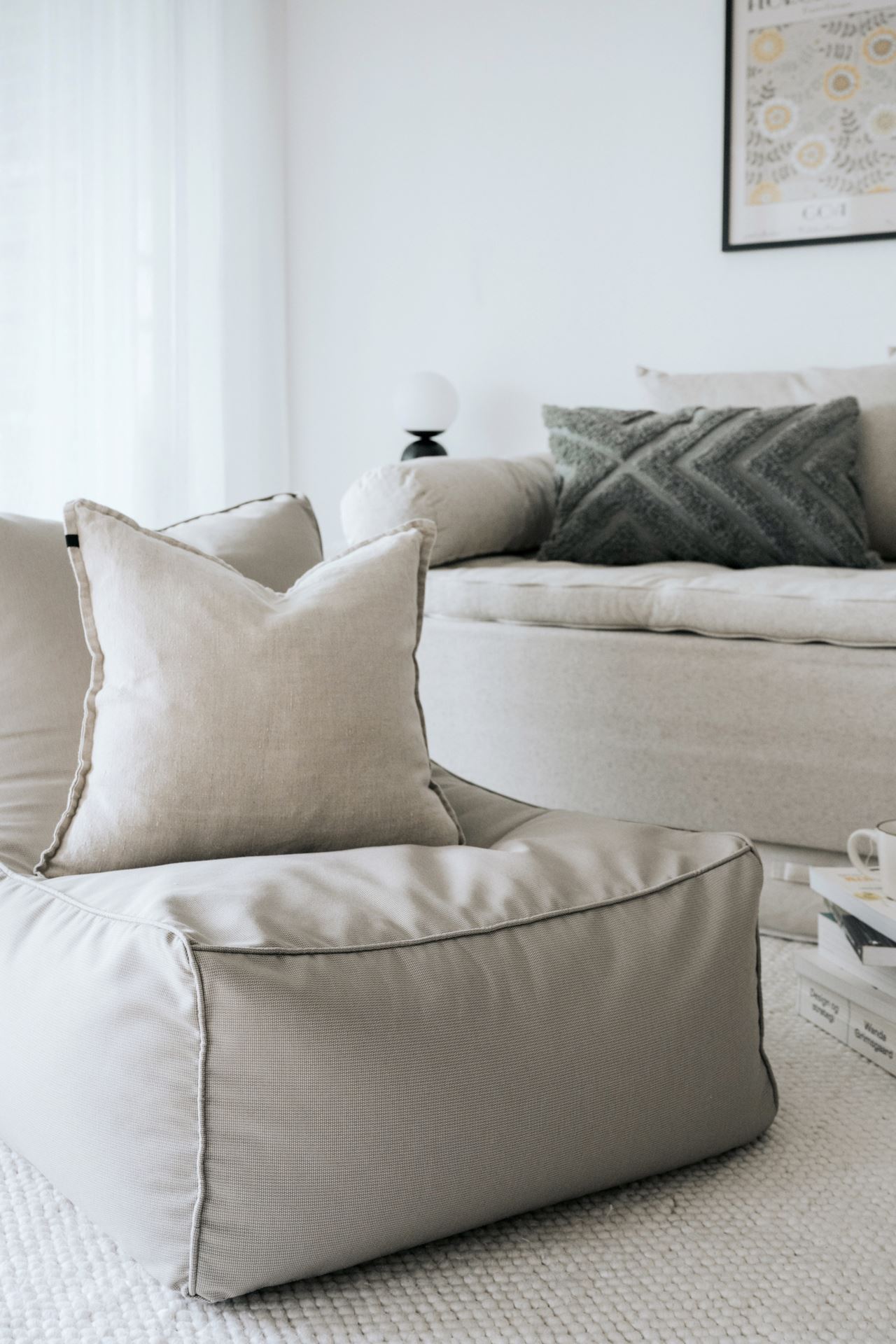 Sittsäcksstol multi/beige - 5