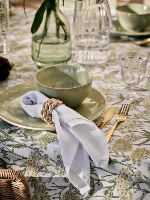 Linneservett vit - 2