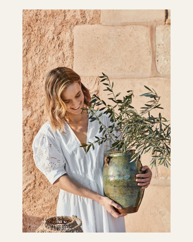 Kruka grön - 23x23x32,5 cm grön - 1