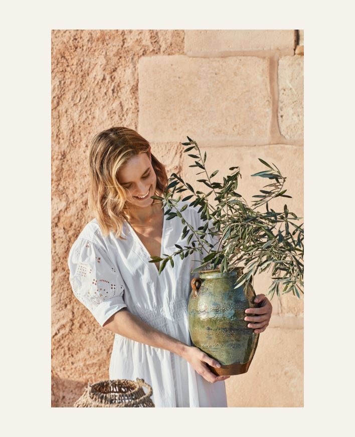 Kruka grön - 23x23x32,5 cm grön - 1