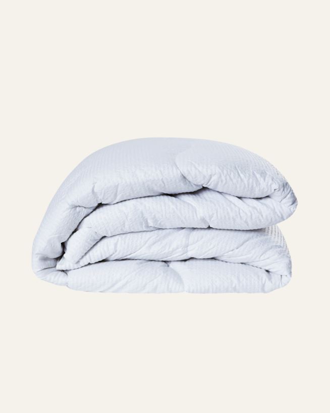 Medelvarmt fibertäcke vit - 150x210 cm vit - 1