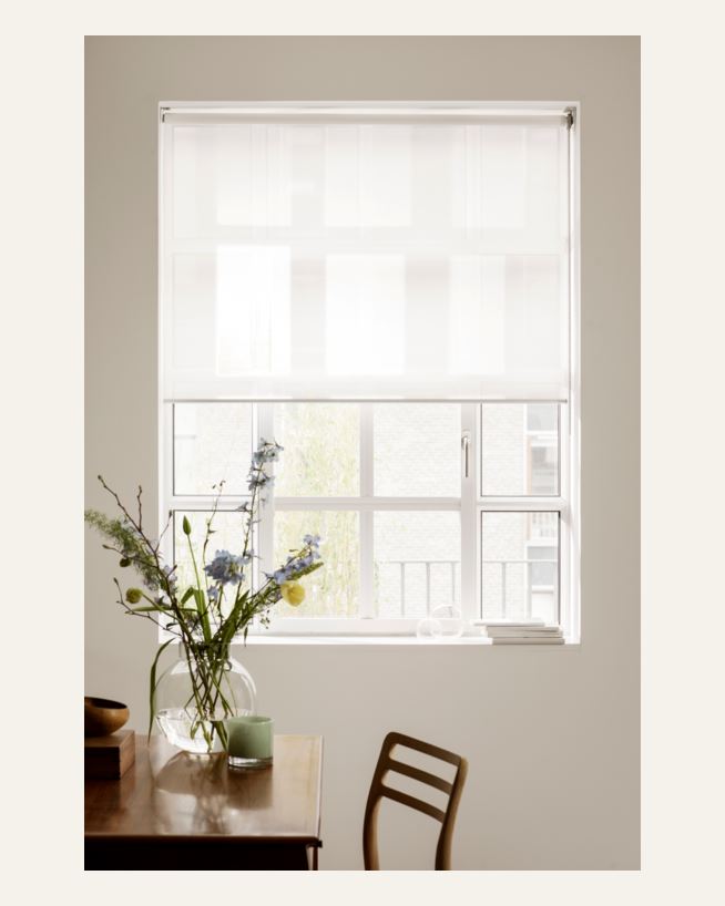 Transparent rullgardin offwhite - 120x185 cm offwhite - 1