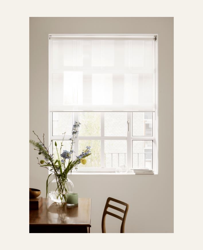 Transparent rullgardin offwhite - 100x185 cm offwhite - 1
