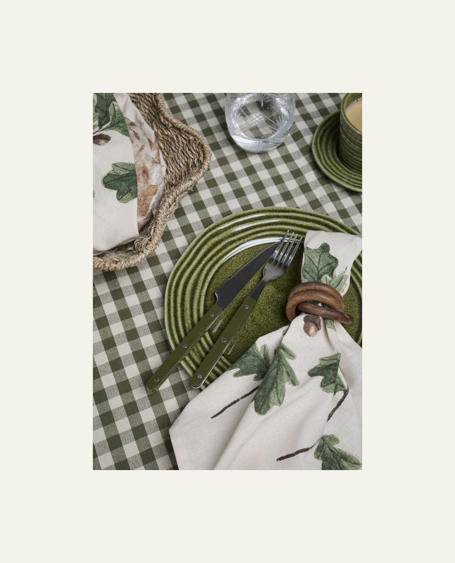 2-pack tygservetter natur - 2