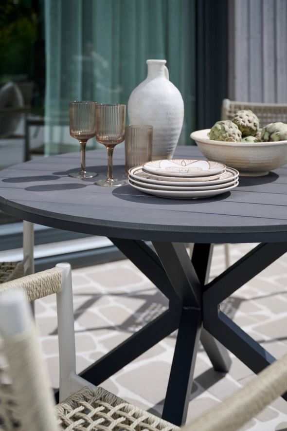 Trädgårdsbord svart - 5
