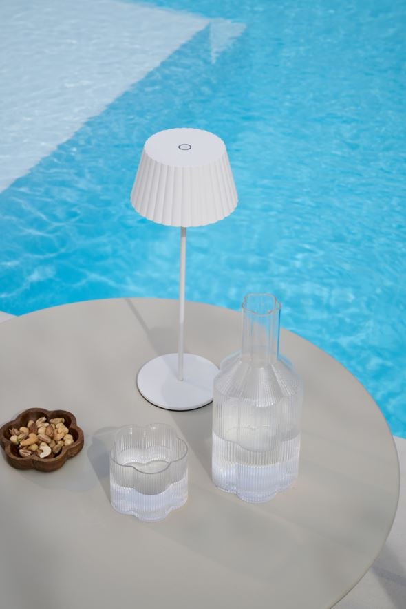 Trädgårdsbord beige - 3