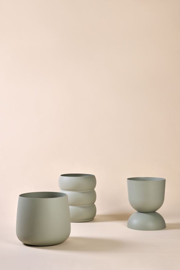 Kruka utomhus grågön - 2