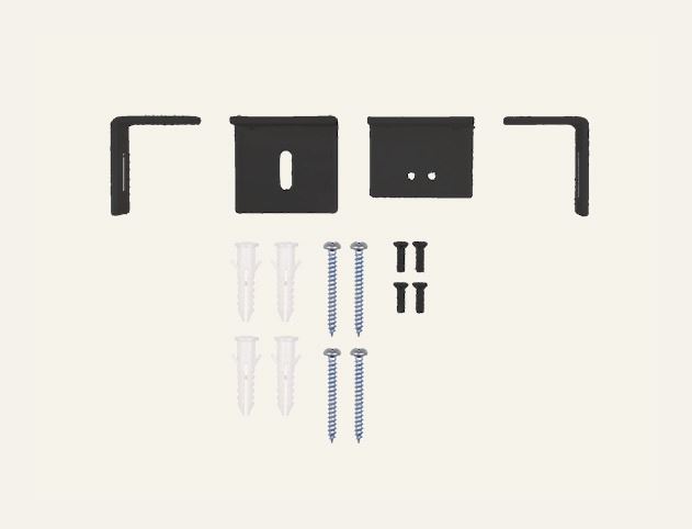 Fäste utvändig karm svart - 2