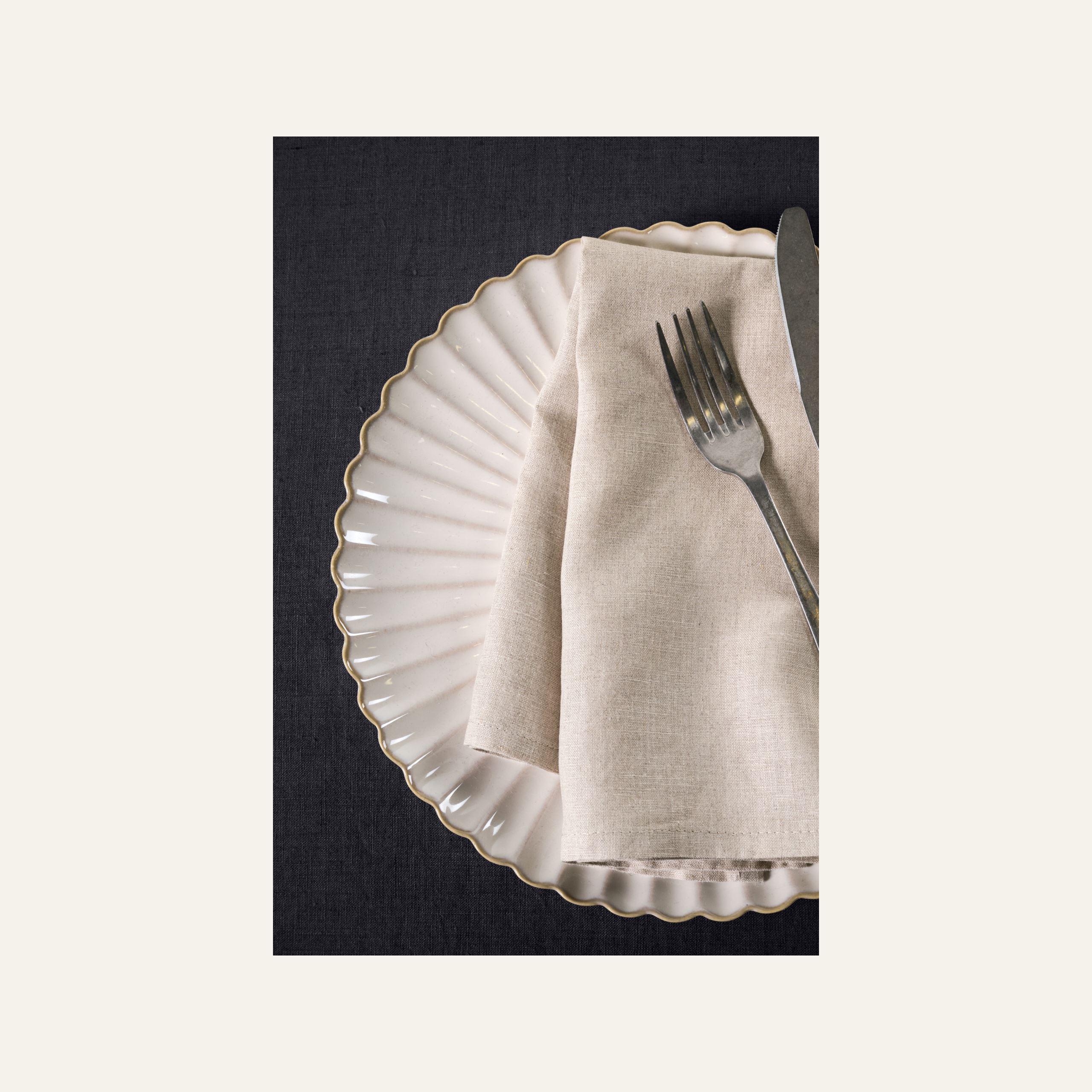 Linneduk svart - 4