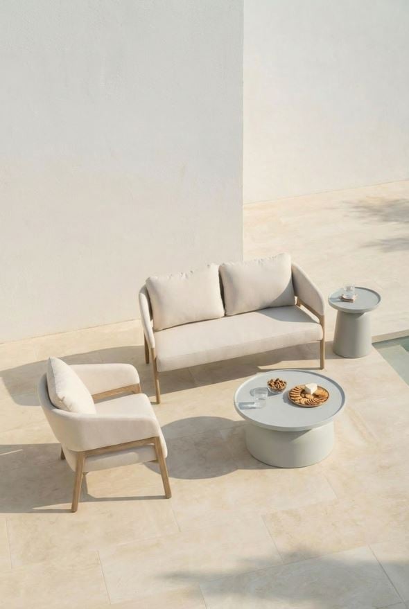 Trädgårdsbord sand - 2