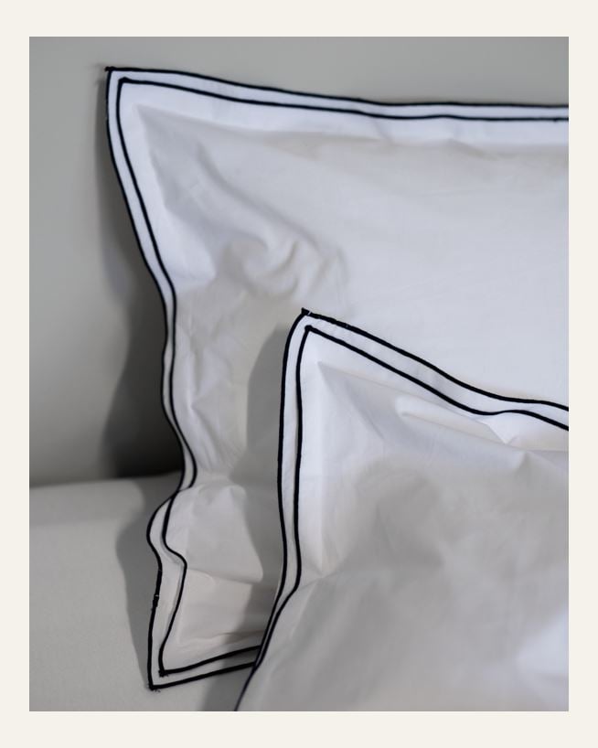 Påslakanset i percale marinblå - 150x210 cm marinblå - 1
