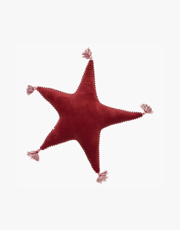 Prydnadskudde röd - 45x45x8 cm röd - 1