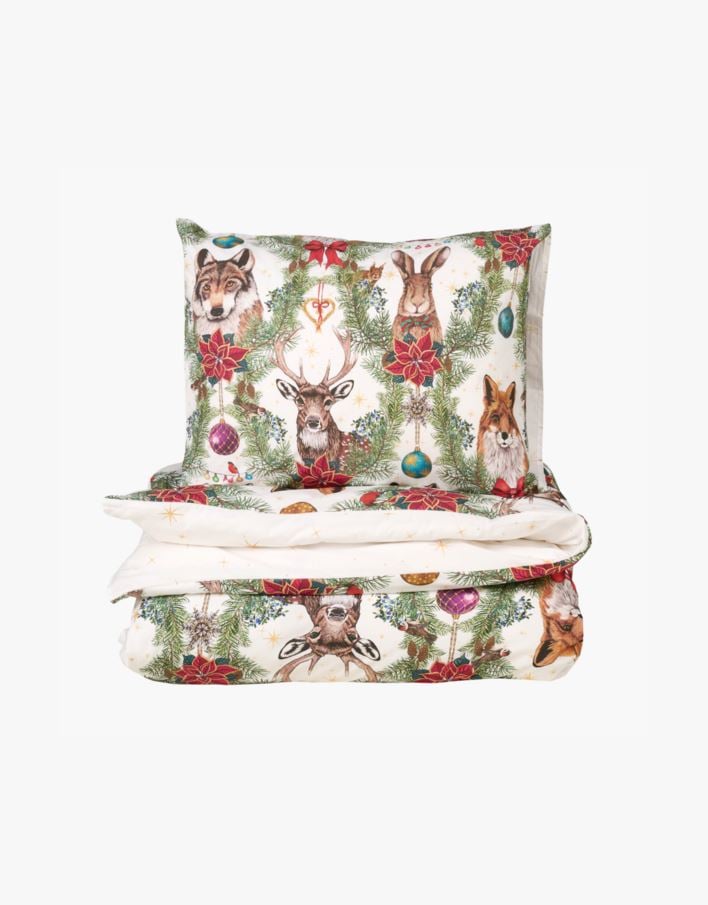 Påslakanset i percale offwhite - 150x210 cm offwhite - 1