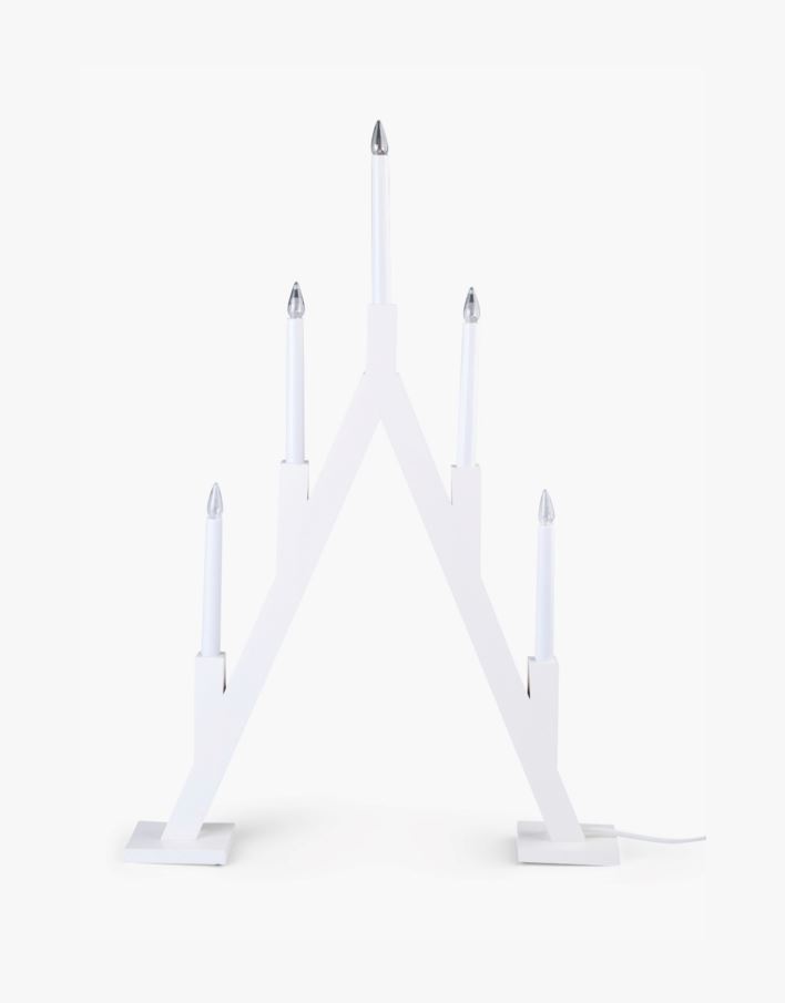 Adventsljusstake vit - 52x8x76,5 cm vit - 1