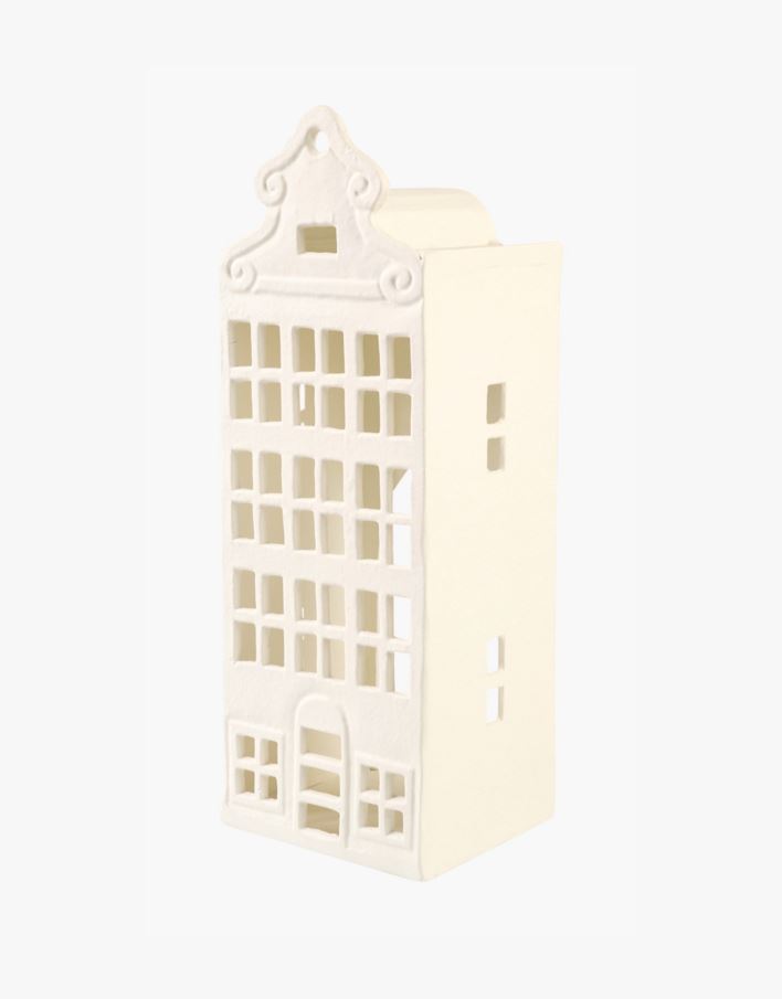 Värmeljushållare vit - 14x12x39 cm vit - 1